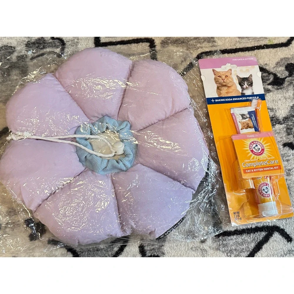 HiDREAM Flower Petal Recovery Collar for Cats and Kittens Alternative to Cone‎